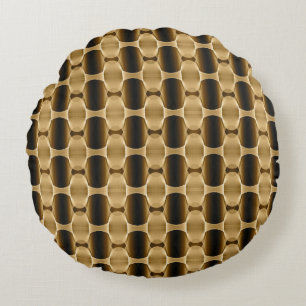 Abstracte geometrische textuur rond kussen