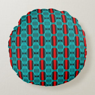 Abstracte geometrische textuur rond kussen