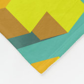 Abstracte geometrische textuur van gele kruisen op fleece deken (Hoek)