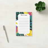 Abstracte Geometrische Tropische Monstera Planten Post-it® Notes (Kantoor)