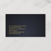 Abstracte geometrische vakken | gouddecoratie visitekaartje (Achterkant)