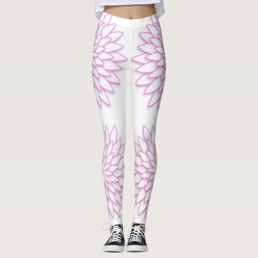 Abstracte geometrische ventilator. leggings (Voorkant)