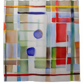 Abstracte geometrische verf douchegordijn (Voorkant)