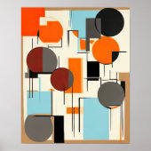 Abstracte geometrische verf poster (Voorkant)