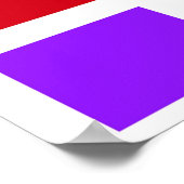 Abstracte geometrische verf poster (Hoek)