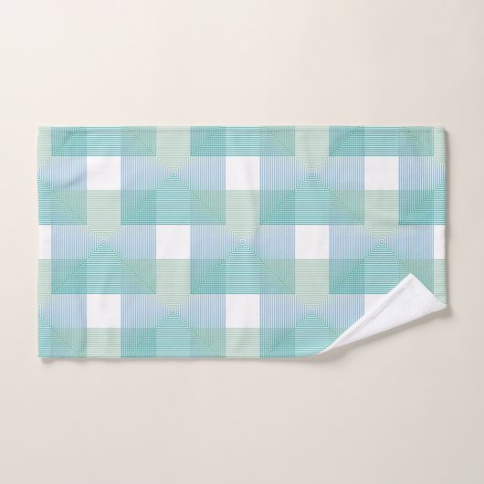 Abstracte Geometrische Vierkantjes Badhanddoek Set Bad Handdoek (Handdoek)