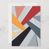 Abstracte geometrische vorm 2 bedankkaart (Voorkant)