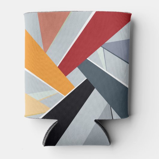 Abstracte geometrische vorm 2 blikjeskoeler (Voorkant)