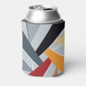 Abstracte geometrische vorm 2 blikjeskoeler (Blikje Achterkant)
