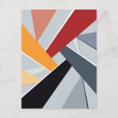 Abstracte geometrische vorm 2 briefkaart (Voorkant)