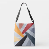 Abstracte geometrische vorm 2 crossbody tas (Achterkant)