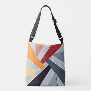 Abstracte geometrische vorm 2 crossbody tas