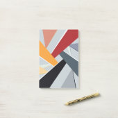 Abstracte geometrische vorm 2 post-it® notes (Op bureau)