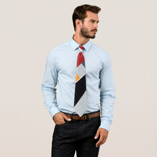 Abstracte geometrische vorm 2 stropdas (In situ)