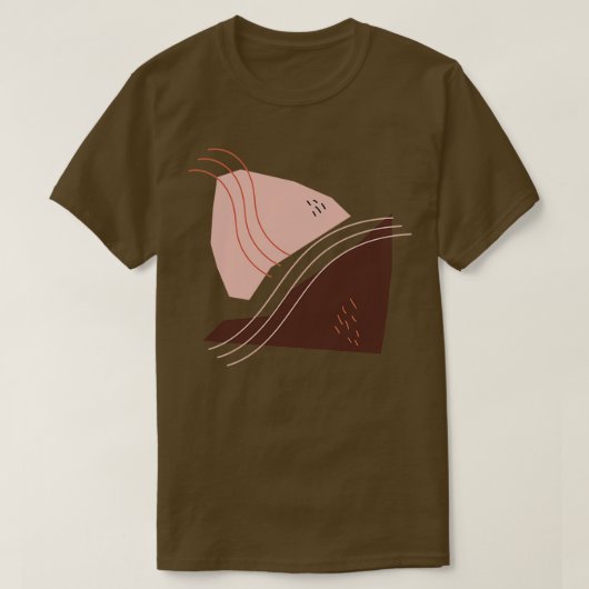 Abstracte geometrische vorm 2 t-shirt (Design voorkant)