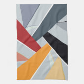 Abstracte geometrische vorm 2 theedoek (Verticaal)