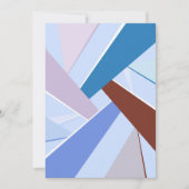 Abstracte geometrische vorm 3 bedankkaart (Voorkant)