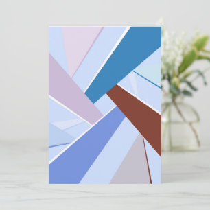 Abstracte geometrische vorm 3 bedankkaart