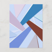 Abstracte geometrische vorm 3 briefkaart (Voorkant)