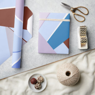 Abstracte geometrische vorm 3 cadeaupapier