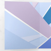 Abstracte geometrische vorm 3 drieluik wenskaart (Binnenzijde eerst)