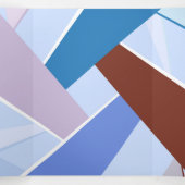 Abstracte geometrische vorm 3 drieluik wenskaart (Binnenkant midden)