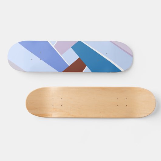 Abstracte geometrische vorm 3 persoonlijk skateboard (Horizontaal)
