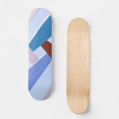 Abstracte geometrische vorm 3 persoonlijk skateboard (Voorkant)