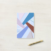 Abstracte geometrische vorm 3 post-it® notes (Op bureau)