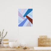 Abstracte geometrische vorm 3 poster (Keuken)