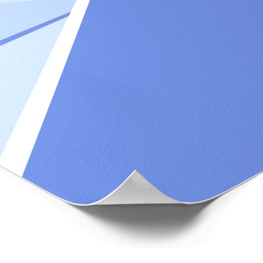 Abstracte geometrische vorm 3 poster (Hoek)