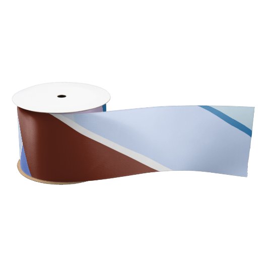 Abstracte geometrische vorm 3 satijnen lint (Spoel)
