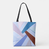 Abstracte geometrische vorm 3 tote bag (Achterkant)