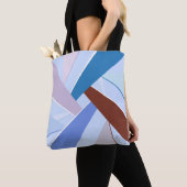 Abstracte geometrische vorm 3 tote bag (Dichtbij)