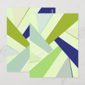 Abstracte geometrische vorm 4 briefkaart (Voorkant / Achterkant)