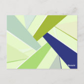 Abstracte geometrische vorm 4 briefkaart (Achterkant)