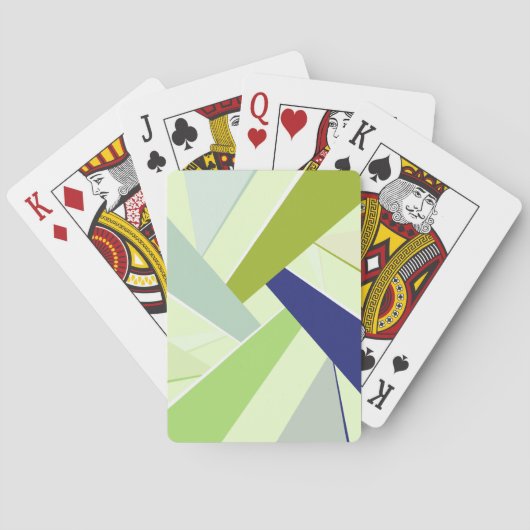 Abstracte geometrische vorm 4 pokerkaarten (Achterkant)