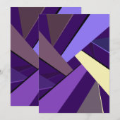 Abstracte geometrische vorm 5 bedankkaart (Voorkant / Achterkant)