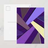 Abstracte geometrische vorm 5 feestdagenkaart (Voorkant / Achterkant)
