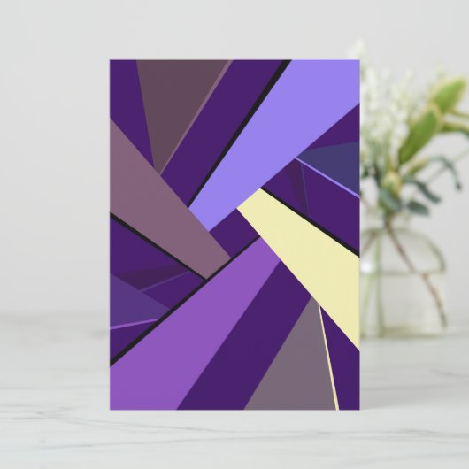 Abstracte geometrische vorm 5 kaart (Staand voorkant)