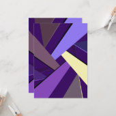 Abstracte geometrische vorm 5 kaart (Voorkant / Achterkant in situ)