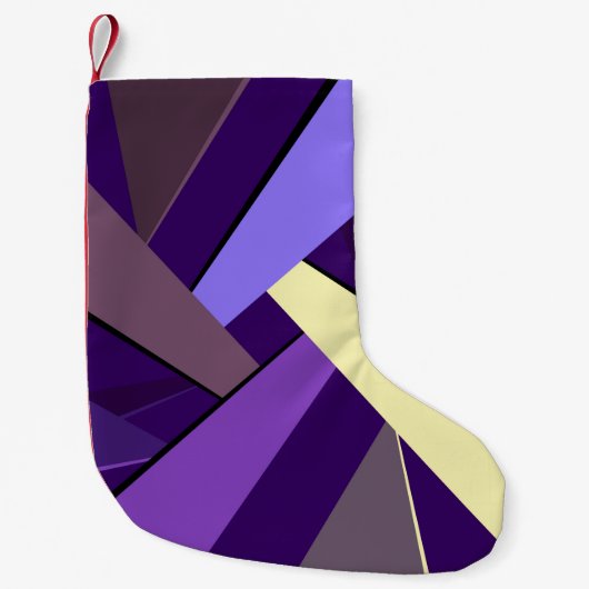 Abstracte geometrische vorm 5 kleine kerstsok (Voorkant)