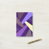 Abstracte geometrische vorm 5 post-it® notes (Op bureau)