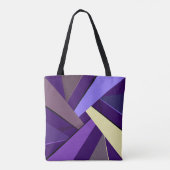 Abstracte geometrische vorm 5 tote bag (Achterkant)