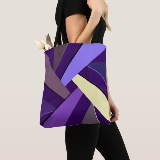 Abstracte geometrische vorm 5 tote bag (Dichtbij)