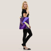 Abstracte geometrische vorm 5 tote bag (Op model)