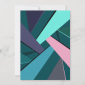 Abstracte geometrische vorm 6 bedankkaart (Voorkant)