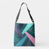Abstracte geometrische vorm 6 crossbody tas (Achterkant)