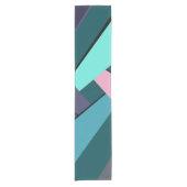 Abstracte geometrische vorm 6 korte tafelloper (Voorkant)