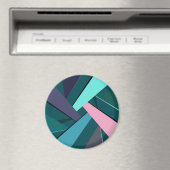 Abstracte geometrische vorm 6 magneet (Insitu (Vaatwasser))